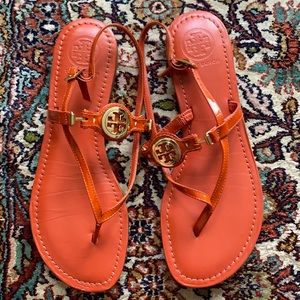 Tory Burch logo sandals